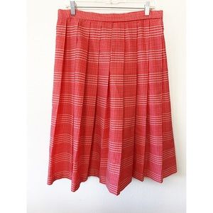 Vintage Red and White Skirt